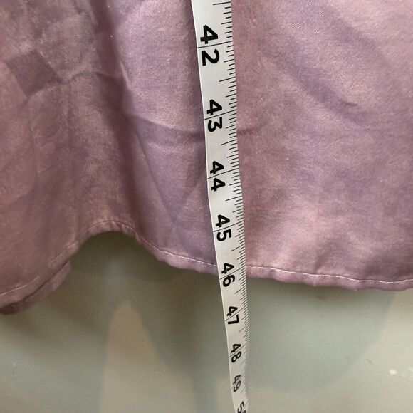 Andree By Unit Midi Dress Womens Large Purple Tiered Ruffled Puff Sleeve Cottage - Picture 9 of 9